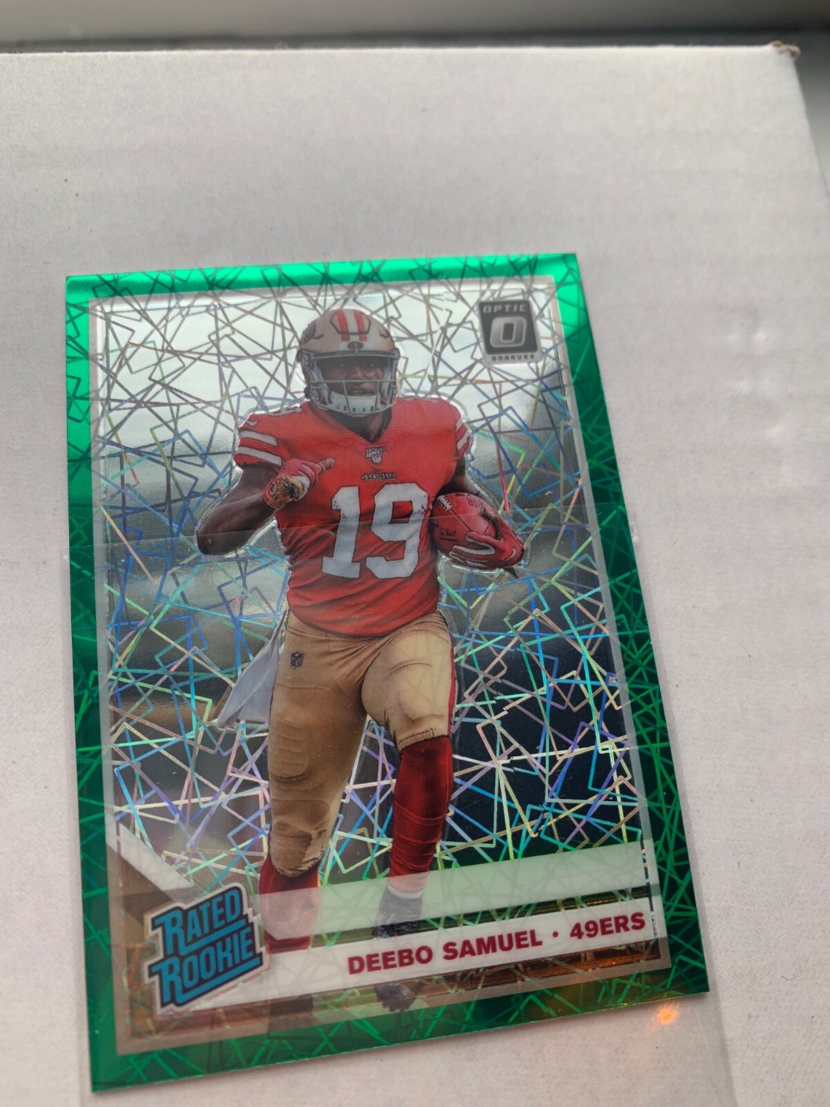 2019 Panini Donruss Optic - Rated Rookie Deebo Samuel #167 Green Velocity Prizm