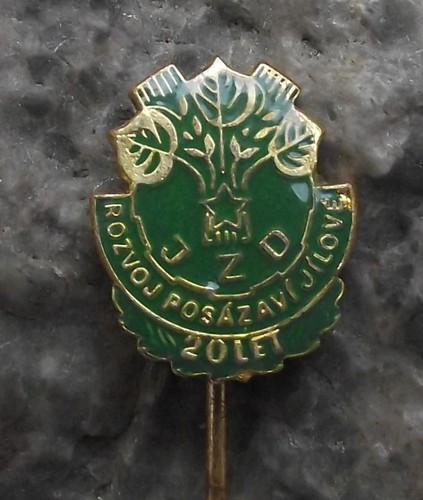 JZD Czechoslovakia Agricultural Collective Unionised Farming Jilove Pin Badge - Picture 2 of 2