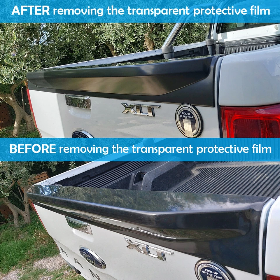 Tailgate Protector Rail Cover Trim For Ford Ranger Wildtrak 2012-2022 PX PX2 PX3 - image 4 of 4