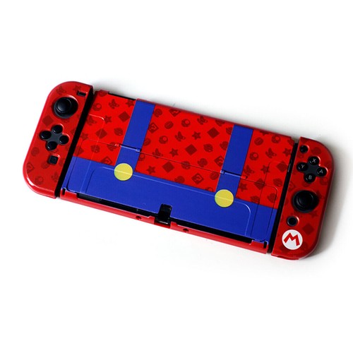 New Protection Case Grip Hard Thin Cover Shell Dockable for Nintendo Switch OLED - Picture 19 of 83