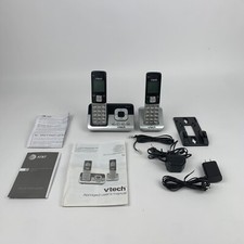 AT&T 2 Handset Telephone Answering System in Original Box Call Blocker CL82229