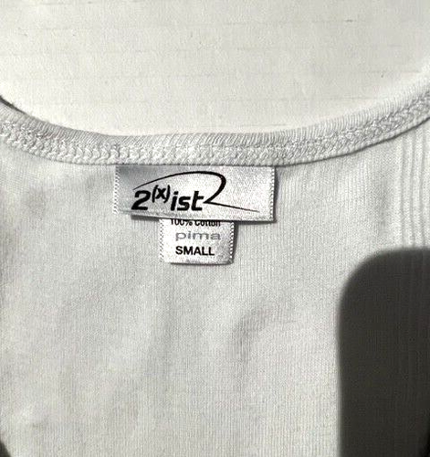 New 2(x)ist Super Soft Pima Cotton Ribbed Tank Top Underwear sz S - Picture 8 of 11