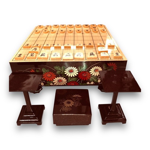 Japanese Shogi 將棋盤 Board Game Strategy Set Chess w/ Hiba Stand Legs & KOMADAI S9 - Picture 5 of 20