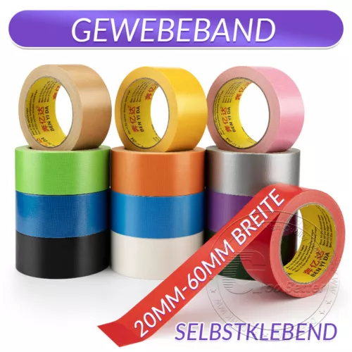 Gewebeband Panzertape Panzerband Gaffa Steinband Klebeband 10M / 20M