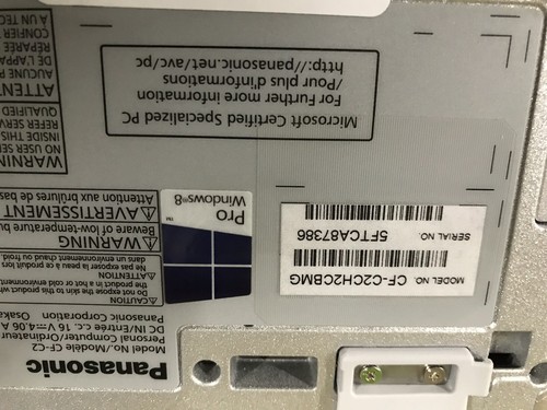 Panasonic Toughbook CF-C2 MK2,Core i5-4300U,1.9GHz,8GB,1TB SSD,Win 10,A-WARE - Picture 12 of 12