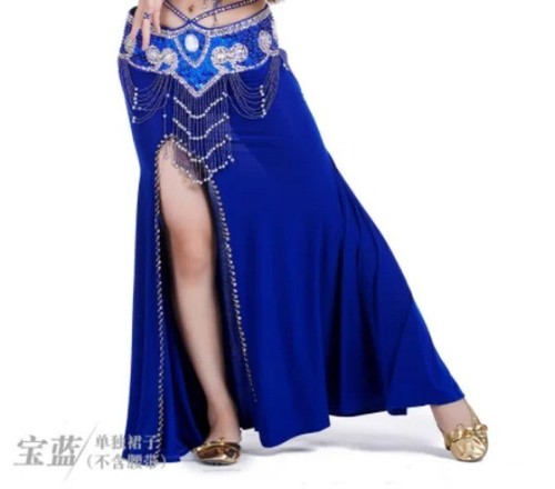 1 Stck./Posten Damen Bauchtanz Kostüm Aufführungen Split Rock Kleid Tanzrock - Bild 11 von 35