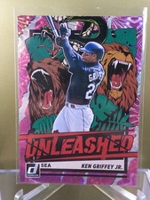 Ken Griffey Jr 2021 Donruss Unleashed Pink Fireworks Seattle Mariners Reds