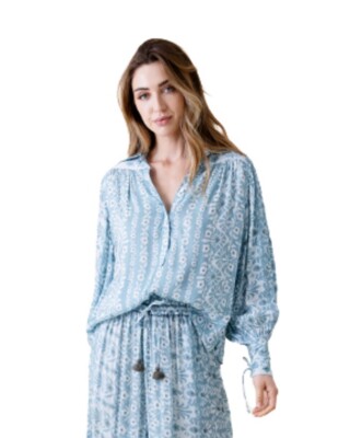Omika Sierra Blouse in Indore Sky