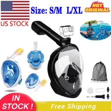 US Diving Masks Underwater Swimming Snorkel Scuba Full Face Mask For Kids Adults