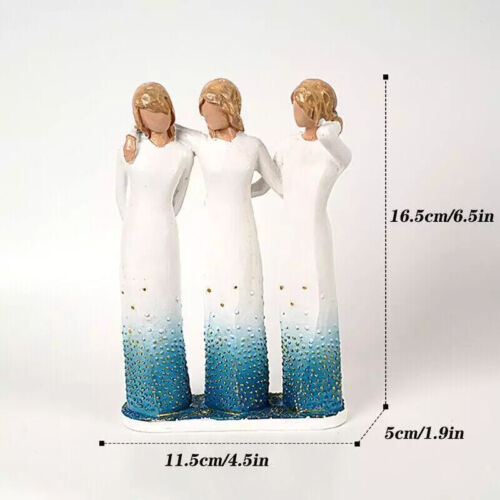 3sister by My Side Classic Sculpture Sculpted Hand Painted Figure - Picture 12 of 13