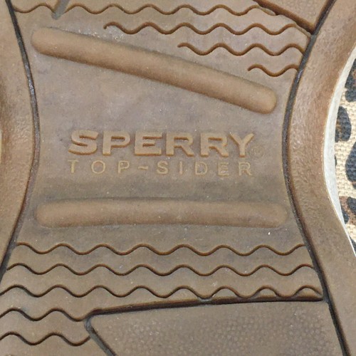 Sperry Top Sider Boat Shoes Womens 11 M Angelfish Brown Leather Leopard 9770116 - Picture 13 of 16