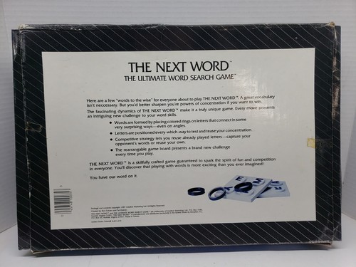 New! THE NEXT WORD Ultimate Word Search Game 1987  Intuitive Marketing, LTD - Picture 3 of 8