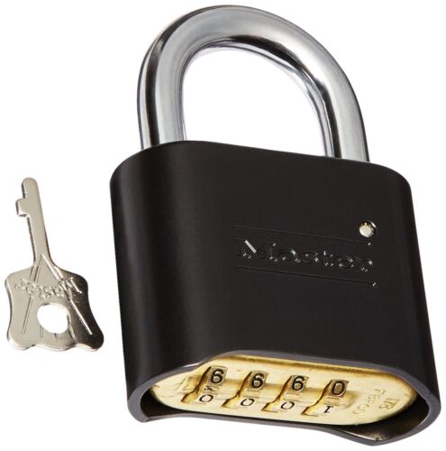 Solid Combination Padlocks Master 178BLK Pack of 6 - Picture 2 of 3