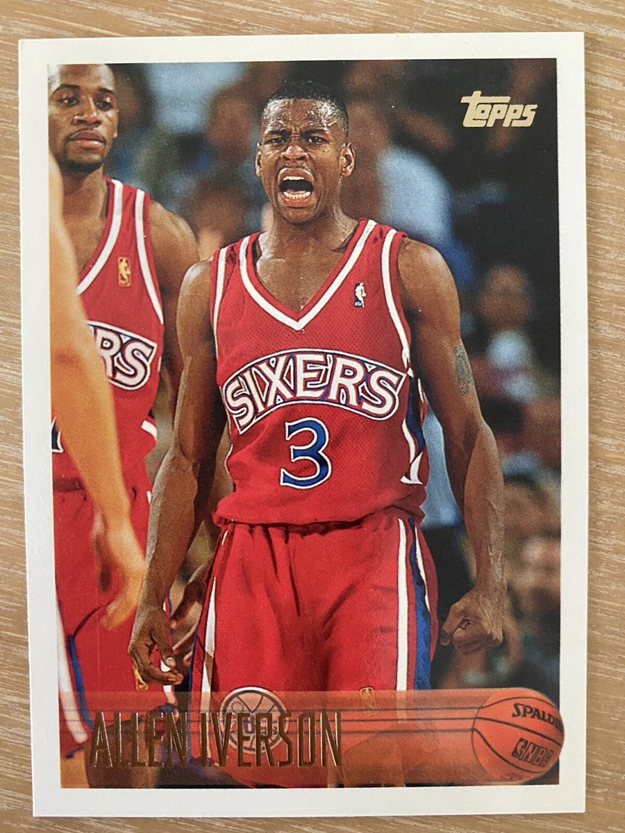 topps allen iverson rookie card | eBay