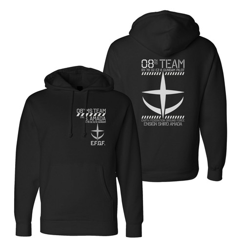 Gundam 08th MS Team Shiro Amada, Karen Joshua & Pilot Anime Hooded Sweatshirt - Picture 2 of 10
