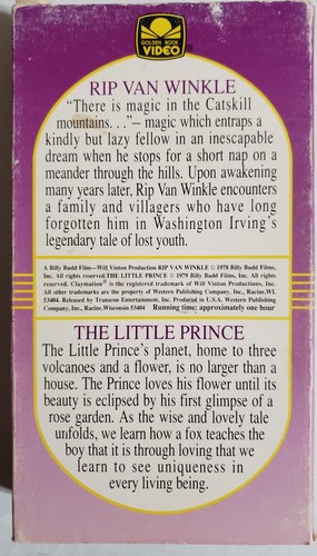 Rip Van Winkle The Little Prince VHS 1978 Production - Bild 2 von 3