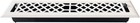 2'' x 14'' Floor Register Vent Cover Heavy Duty Metal Damper White Finish