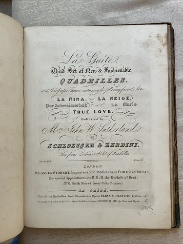 1840er Quadrilles Notenbuch - Weippert Herz Hart Schloesser Wilcox Zerbini - Bild 14 von 24