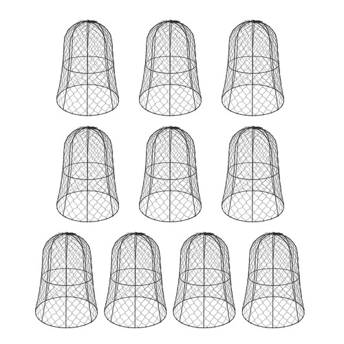 10 Pcs Garden Chicken Wire Cloche Large Metal Cage Plant Protection Cover Cloche - Picture 24 of 46
