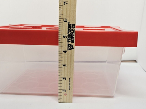 3 Pcs Toy Storage Organizer Bins Plastic Brick Shaped Storage Containers L,M,S - Afbeelding 13 van 15