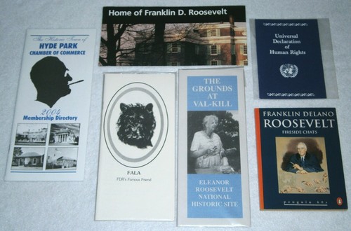 FRANKLIN D. ROOSEVELT & ELEANOR ~ Souvenir LOT w/ POSTCARDS, FIRESIDE CHATS Book - Picture 6 of 10