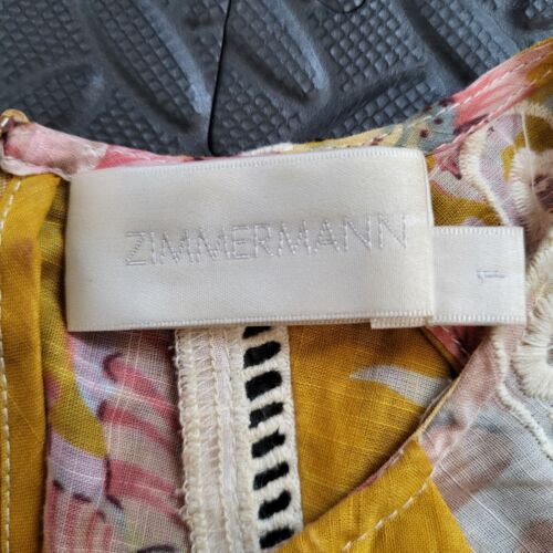 Zimmermann Vestito Confetti Top Capesante Mini Abito Donna Tg 1 RARO - Foto 7 di 8