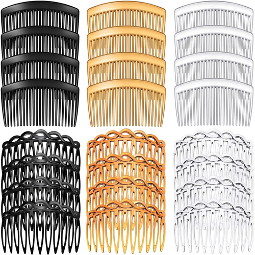 24 Pcs Women Hair Comb Accessories French Hair Side Combs Plastic Twist Decorati - Picture 12 of 12