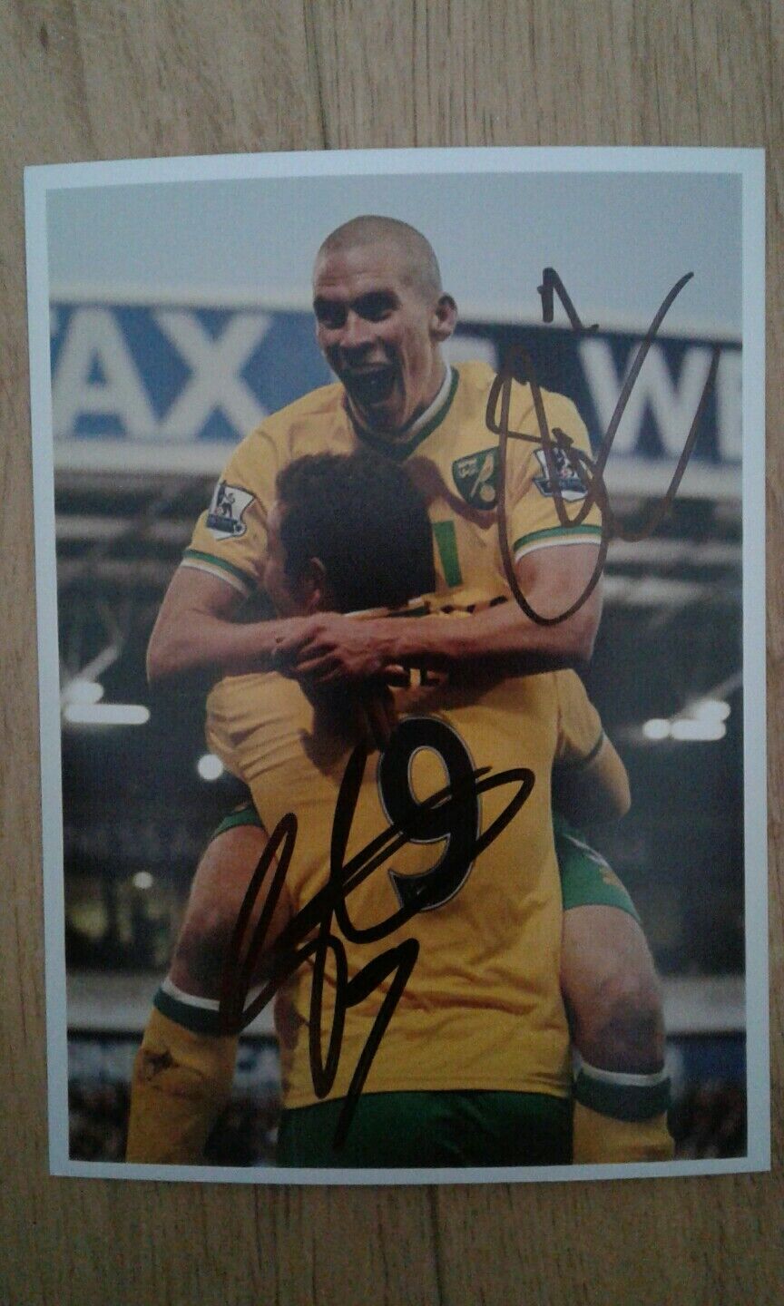 Holt Morrison Norwich City Hand Auto bordered Signed 7x5 Safety and trust photo Tucson Mall