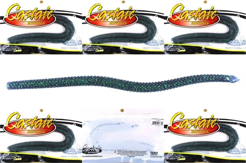 (5) Packs Castaic 10" CBT Finesse Ned Rig Stick Bait Worm Junebug Brand New
