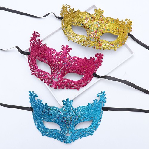 Glitter Christmas Party Sequins Party Mask Fancy Dress Carnival Masquerade Mask - Picture 12 of 18