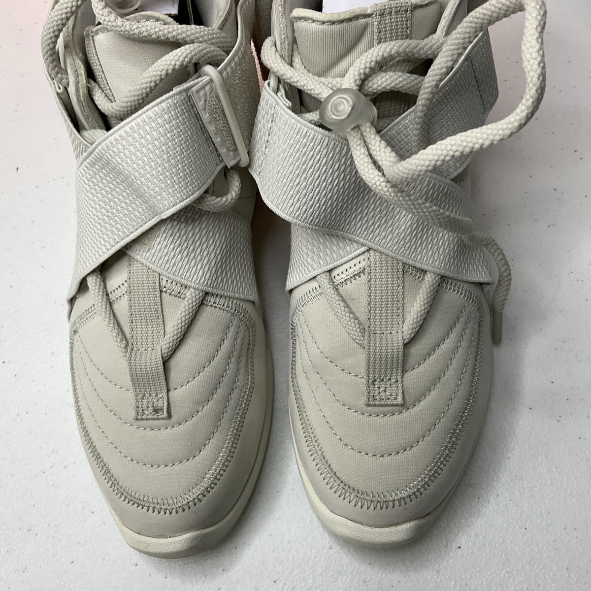 Nike Air x Fear Of God 1 Raid Light‎ Bone Sneakers Shoes AT8087-001 Men Sz 5 Nike Air x Fear Of God 1 Men Sz 5 Raid Light Bone Sneakers  main image 3