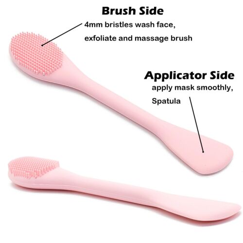 2Pack Silicone Facial Mask Applicator Skin Care Brush Double-Head Lotion Spatula - Picture 7 of 8
