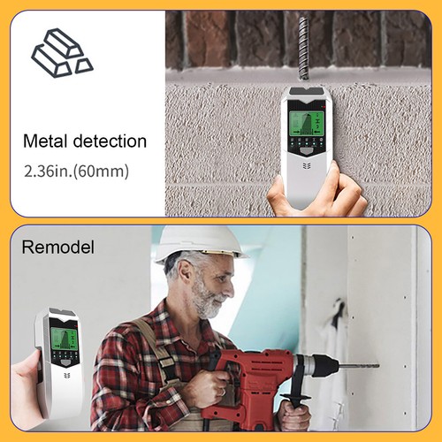 5 in 1 Electronic Stud Finder Wall Scanner Wood Metal Detector LCD Display Alarm - Picture 6 of 13
