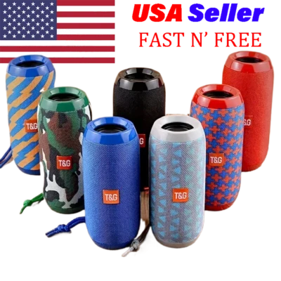 Bluetooth Speaker Wireless Portable Waterproof Outdoor Loud Stereo Bass USB FM