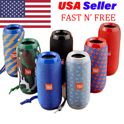 Bluetooth Speaker Wireless Portable Waterproof Outdoor Loud Stereo Bass USB FM