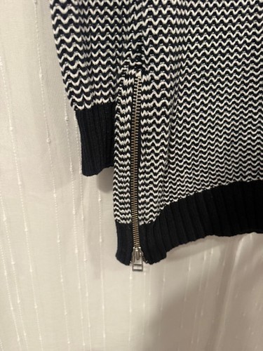 GAP SIZE XS MATERNITY SWEATER SIDE ZIPPERS HERRINGBONE KNIT 100% COTTON - Picture 3 of 9