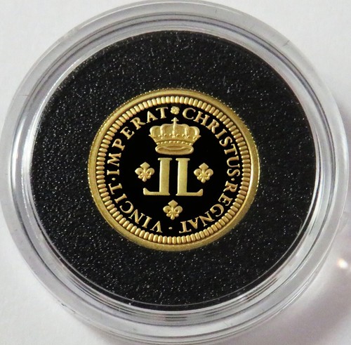 2008 GOLD CANADA $1 LOUIS D'OR 1/20oz PROOF COIN CAPSULE BOX & COA - Picture 2 of 3