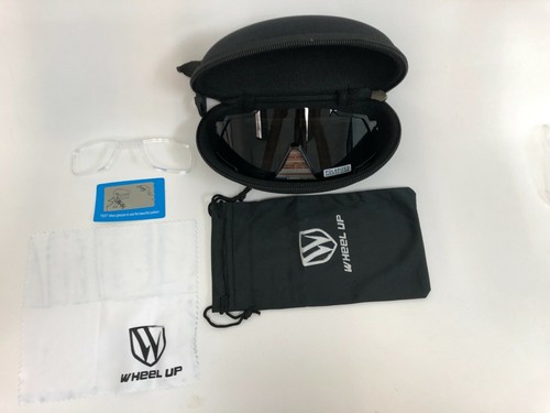 Polarisierte Sportsonnenbrille Set mit harter & weicher Hülle für Beach Radfahren rot schwarz - Bild 16 von 33
