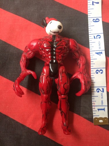 2 Snoopy Figure Job Lot 3” McDonalds 1999 Figure & Custom Snoopy Carnage Mashup - Picture 6 of 8