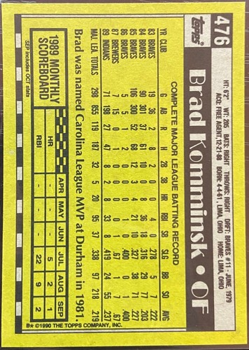 1990 Topps Baseball #1-792 - Pick & Choose - Complete Your Set - Picture 302 of 492