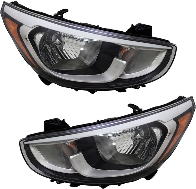 Headlights Headlight Assembly w/Bulb Set Pair for 2015 2016 2017 ...