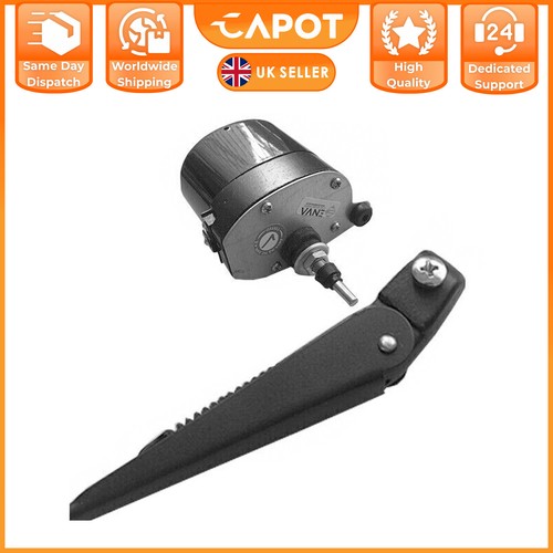 Motor limpiaparabrisas universal de 12 V con brazo y cuchilla para tractor Willys Jeep - Imagen 7 de 10