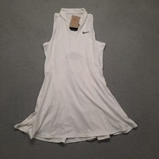 Nike Court Dri-Fit Victory Women's Tennis Dress Size Large L White DD8730-100