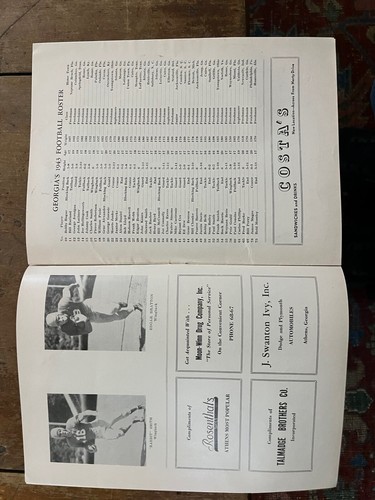 1943 GEORGIA BULLDOGS vs PRESBYTERIAN football program/WALLACE BUTTS!!! - Picture 3 of 11