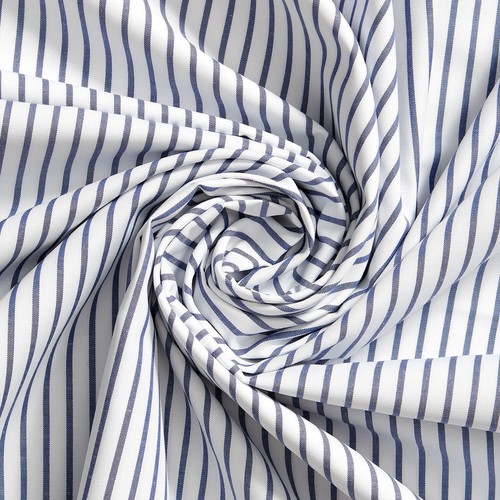 Suave 1/4" Pinstripe Shirting Poplin Fabric - 58/60" By The Yard - Picture 3 of 10