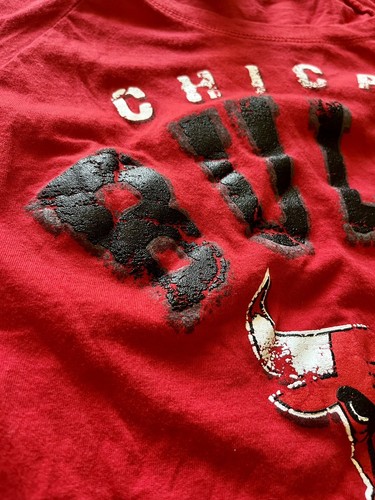 NBA Chicago Bulls Red Long Sleeve Womens Shirt Adult Large - Picture 3 of 12