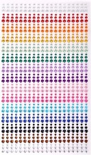 900PCS Self Adhesive Rhinestone Stickers, Gem Sticker for Face 3 mm to 5 mm