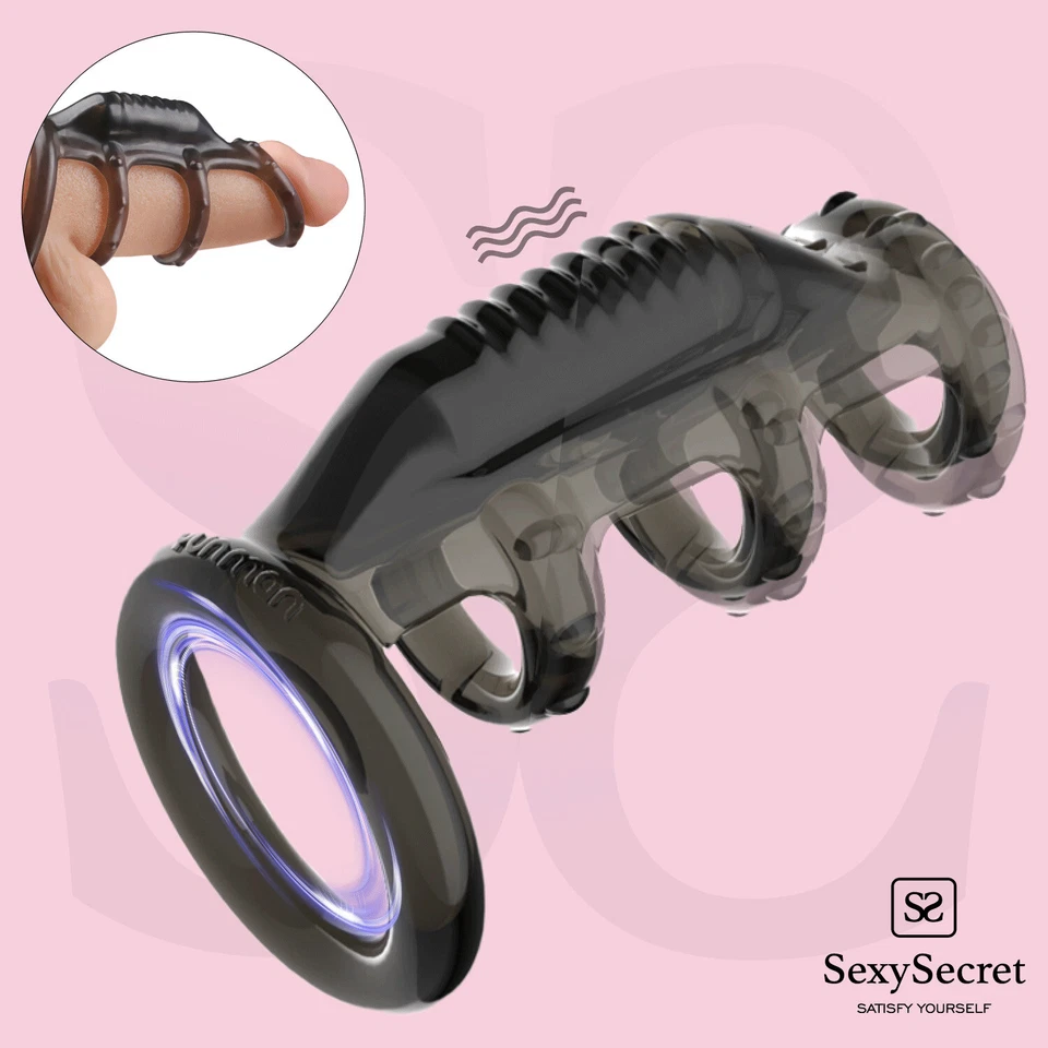 Vibrating Cock Ring Multi Point Stimulation Delay Ejaculation Vibrator Sex Toys