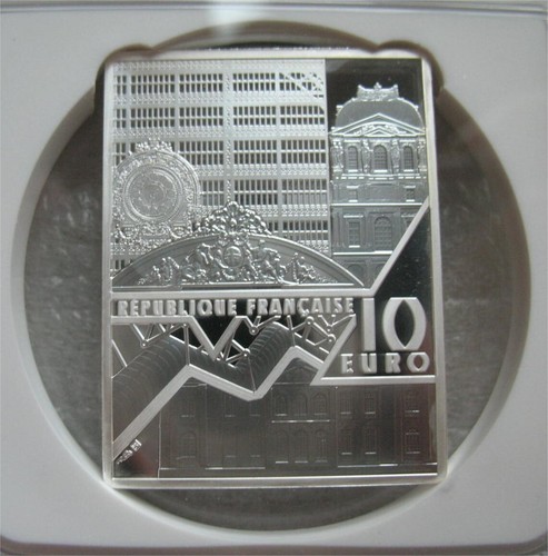 France 10 Euro 2023 Silver Proof Coin Delacroix-Liberty Guiding People NGC PF70 - Picture 3 of 4