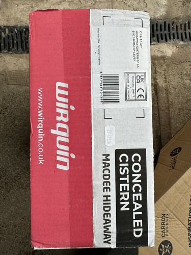 Nuevo y en caja - Cisterna oculta Wirquin Hideaway, palanca SIDO inc 340 mm CFH15CP - Imagen 4 de 5